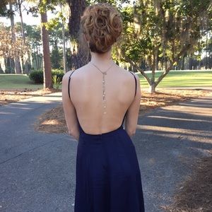 Reformation Navy Gown sz XS